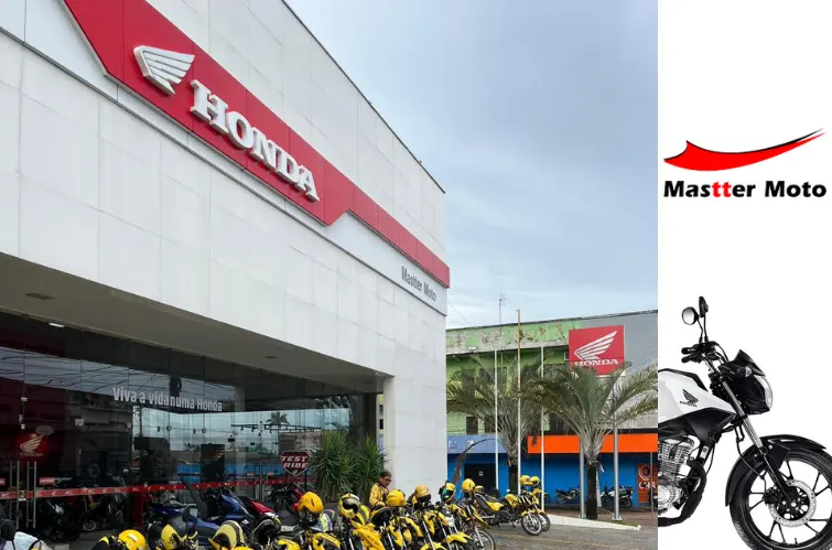 Mastter Moto lança campanha com motos Honda sem entrada e bônus em Porto Velho