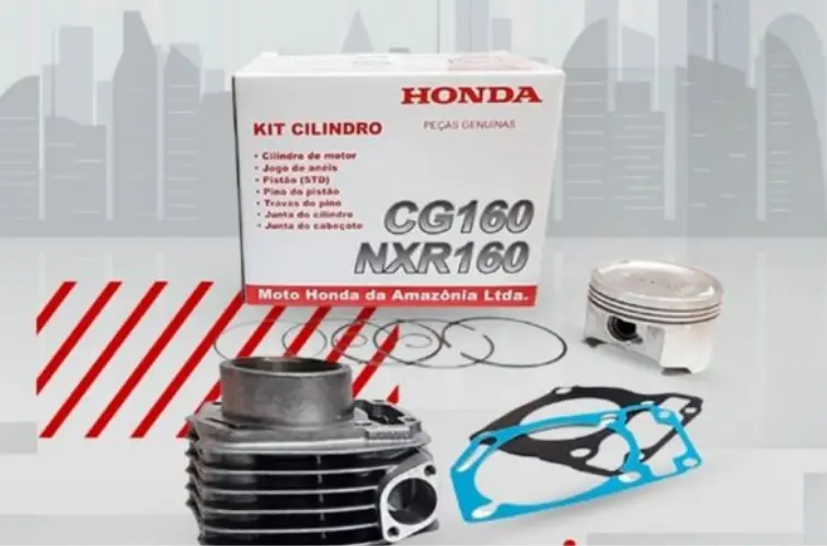 Mastter Moto oferece kit de cilindro original Honda CG160 e NXR160 por R$ 535