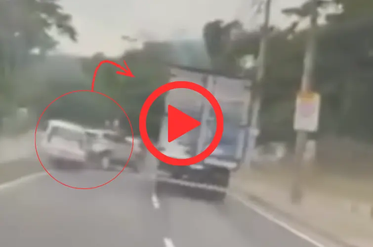 Caminhoneiro se joga sobre carro e provoca colisões em sequência na Estrada do Mato Alto