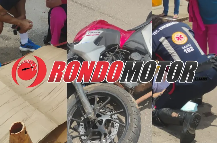 Condutor foge após causar grave acidente com motociclista em Porto Velho