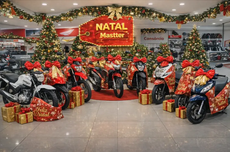 Veja quais são os modelos de motos Honda em promoção de Natal na Mastter Moto em Porto Velho