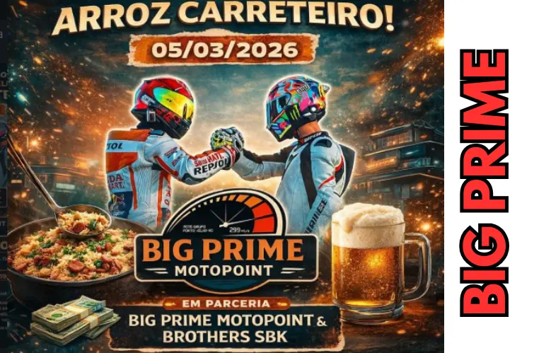 Big Prime MotoPoint promove noite de arroz carreteiro para motociclistas, amigos e famílias