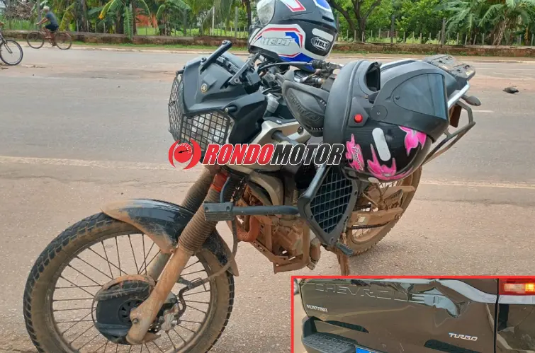 Condutor de Ténéré bate na traseira de Montana na Avenida Imigrantes em Porto Velho