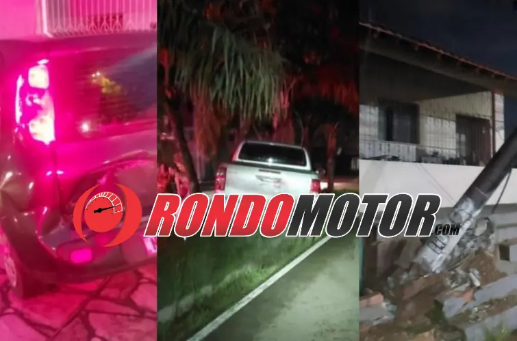 Advogado é preso após bater Hilux em carro e poste e tentar fugir do local