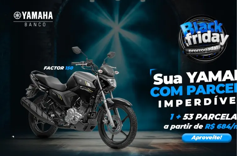Yamaha Bingool tem condições exclusivas e parcelas imbatíveis em toda a linha de motos