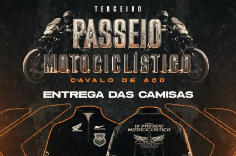 Cavalo de Aço realiza 3º Passeio Motociclístico com saída da Mastter Motos