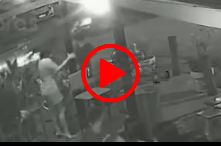 Vídeo mostra momento de acidente que deixou motociclista ferido na região Central