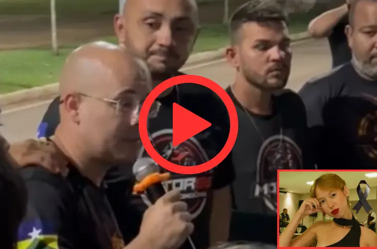 Pai de Sofia Lima se emociona após receber capacete da filha durante homenagem em Porto Velho