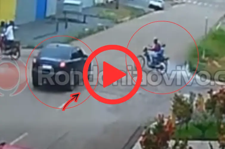 Imagens revelam colisão violenta na Duque de Caxias que feriu pai e criança