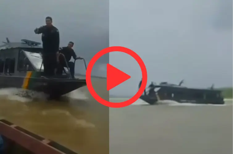 Veja como é uma abordagem da Marinha a embarcação boliviana no Mamoré