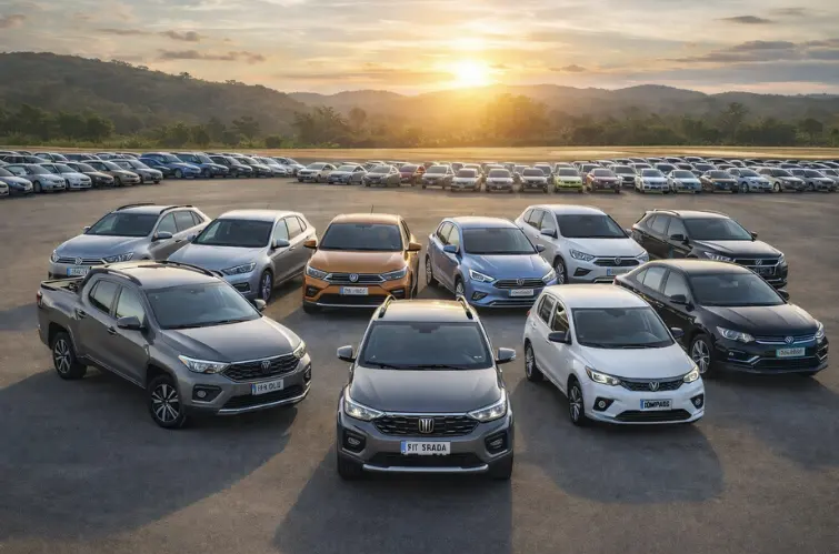 Veja os 50 carros mais vendidos no Brasil em 2025