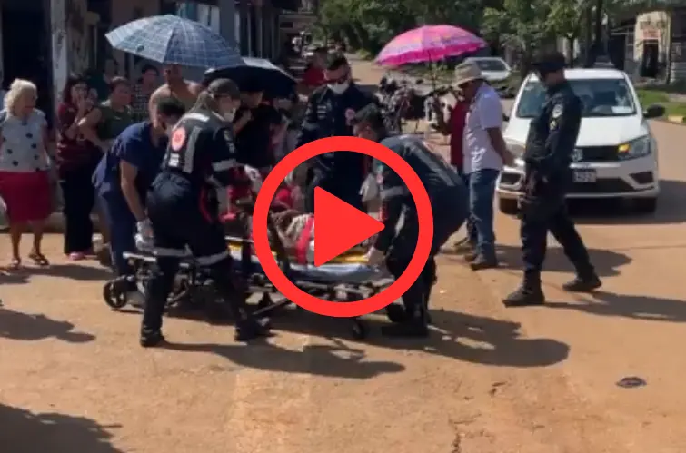 Motociclista é intubado após grave acidente na Avenida Mamoré, em Porto Velho