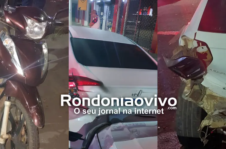Motorista com sinais de embriaguez bate em carros estacionados e foge após acidente em Porto Velho